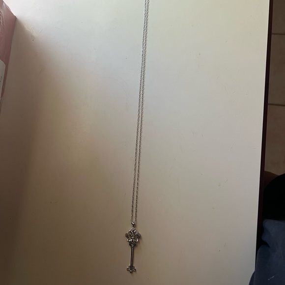 Sterling Silver Key Necklace - Picture 3 of 7